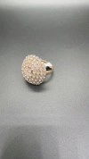 A round full-diamond alloy ring details Picture